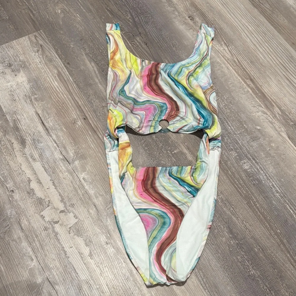 The Bikini Lab Multi Color One Piece Swim Suit